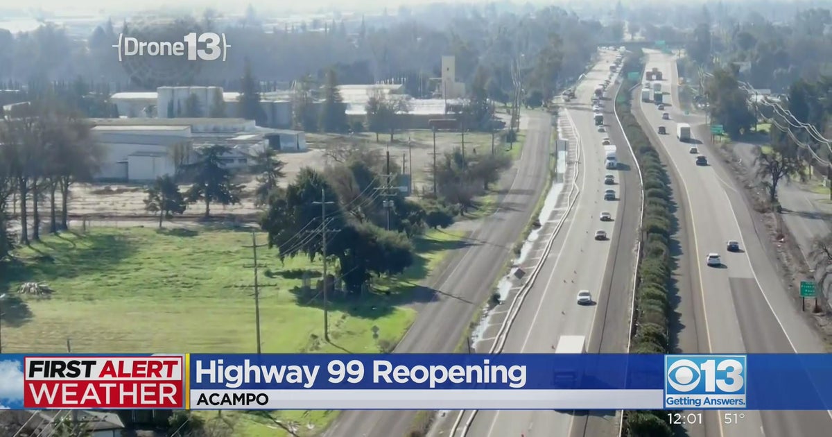 Highway 99 partially back open after flooding