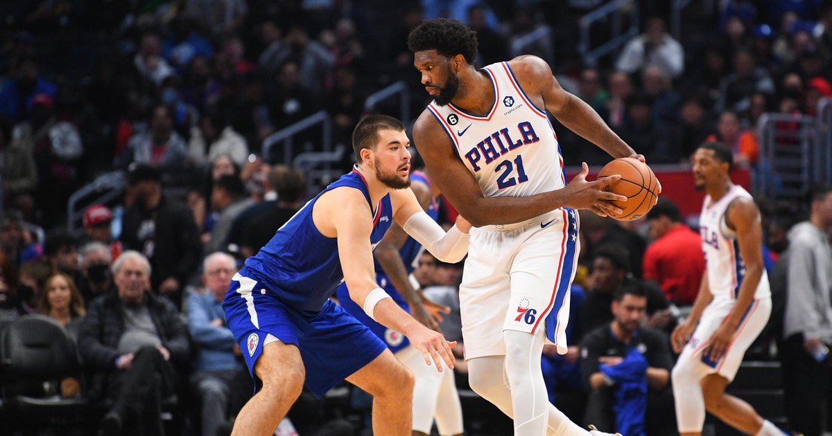 Embiid scores 41, 76ers dominate Clippers in 120-110 victory - CBS Los ...