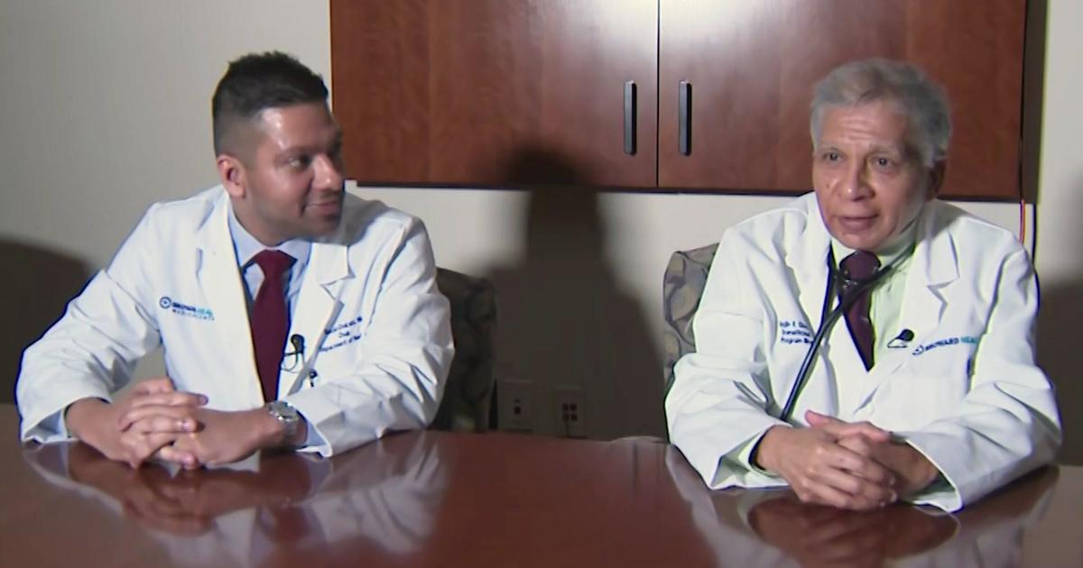 Miami Proud Father Son Are Rare Doctor Duo At Broward Health Medical Center Cbs Miami