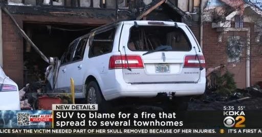 SUV to blame for fire that spread to several townhomes in Zelienople