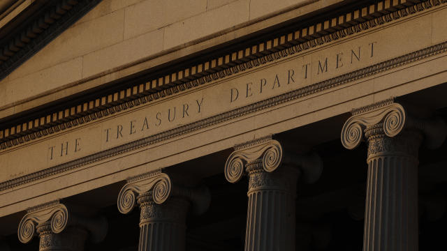The Treasury Department is seen on Jan. 18, 2023, in Washington, D.C. 