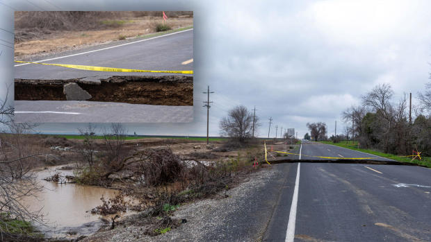 Road Collapse in Tracy 