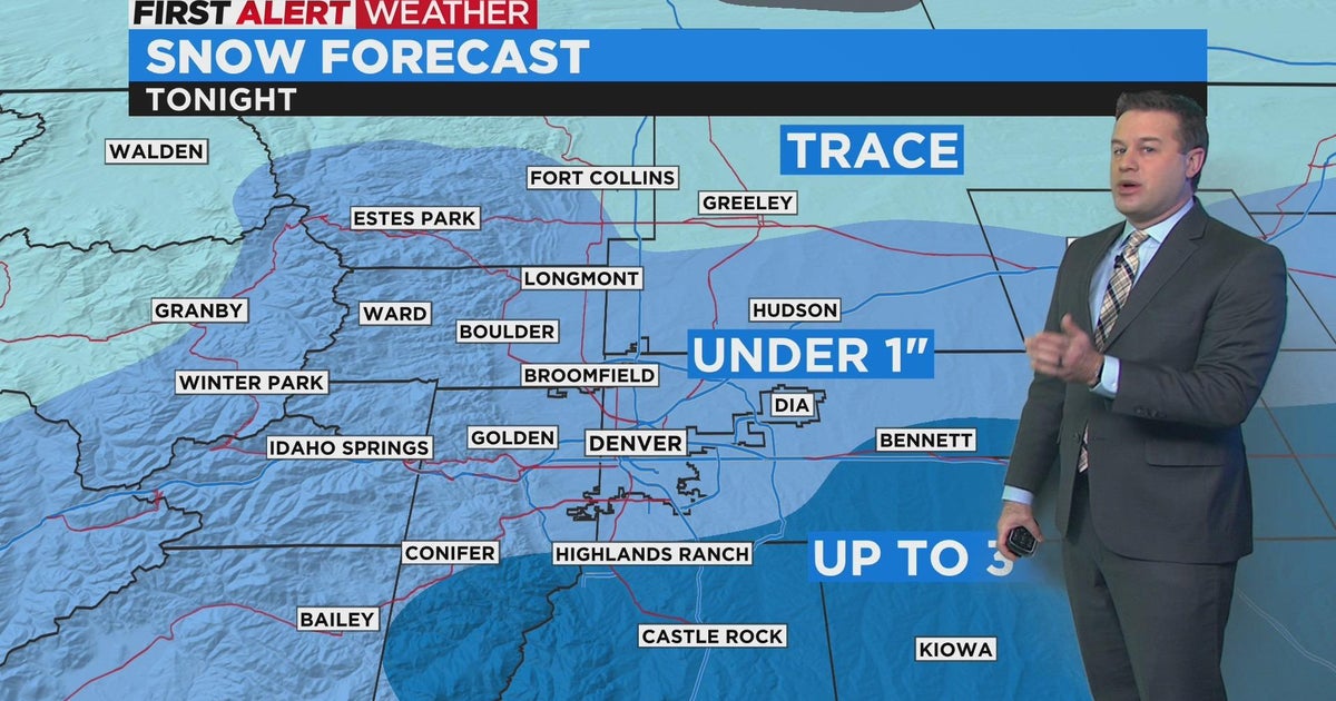 Two more winter storms taking aim at Colorado through the weekend - CBS ...