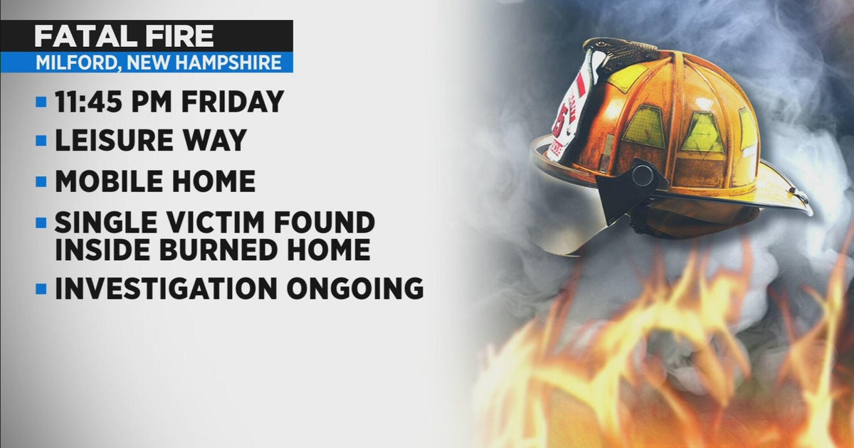 Person found dead in Milford, New Hampshire house fire CBS Boston