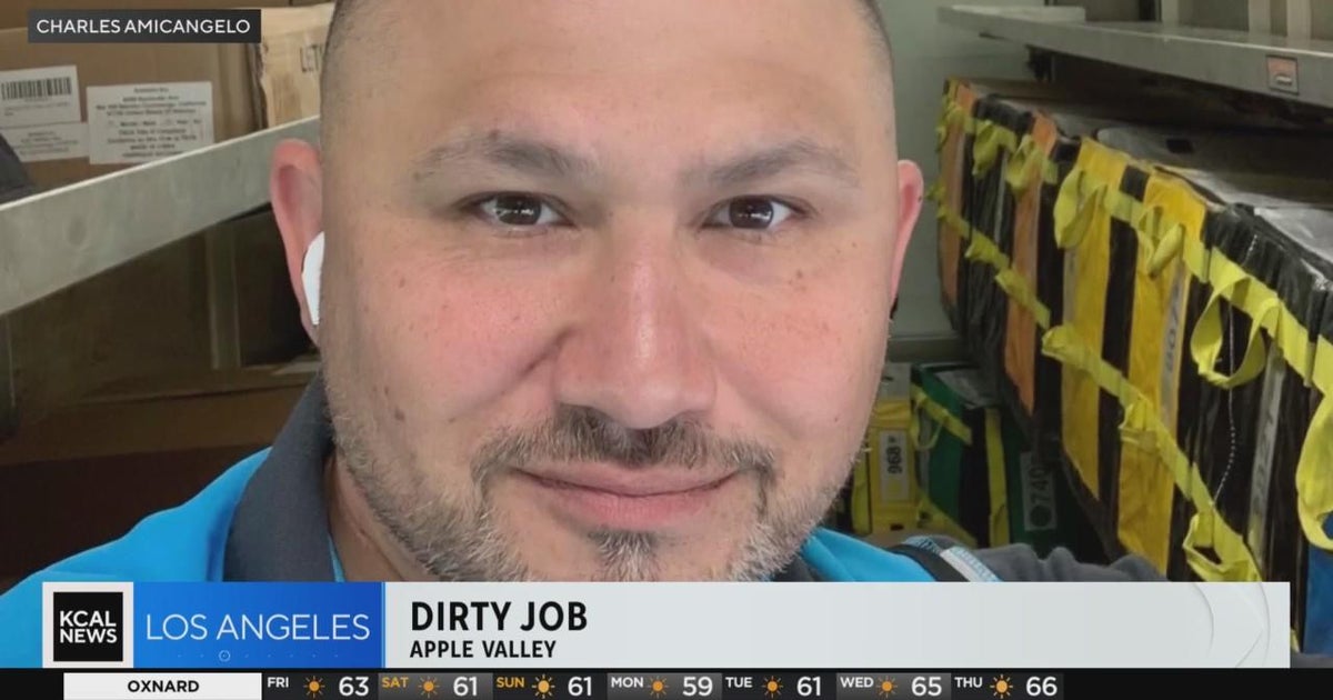 Amazon driver falls 13 feet into Apple Valley septic tank CBS Los Angeles