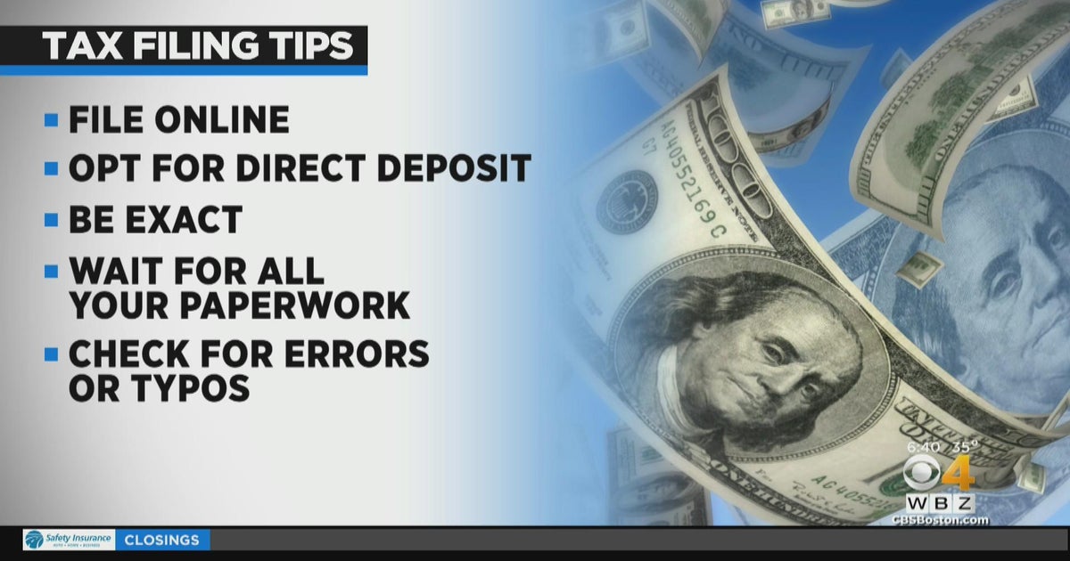 Filing tips as tax season gets underway - CBS Boston