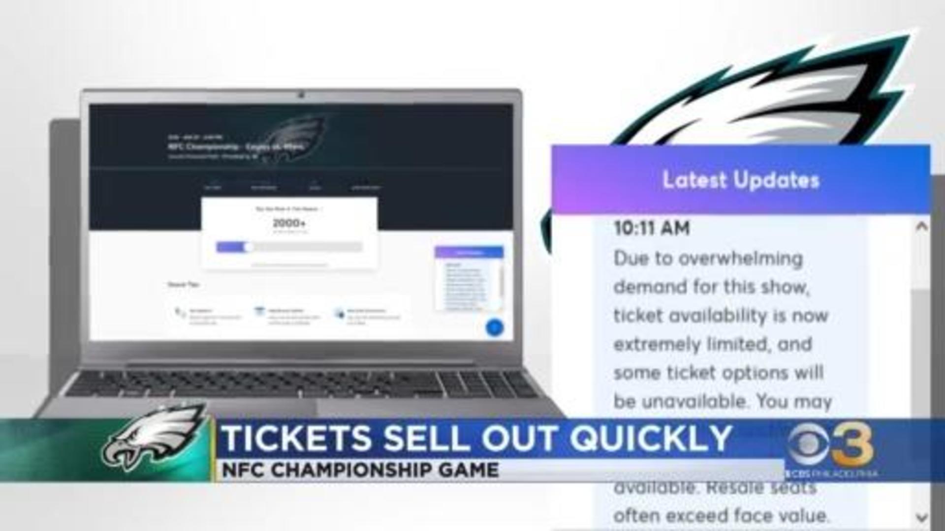 Tickets sell out quickly for Eagles-49ers NFC game - CBS Philadelphia