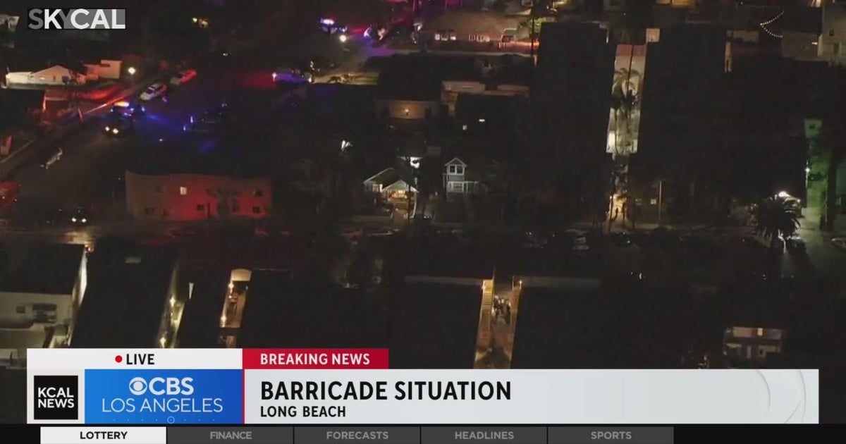 Potentially armed suspect barricaded inside home in Long Beach - CBS ...