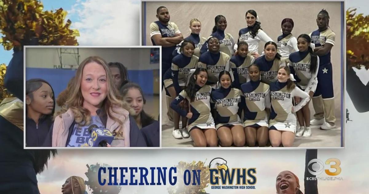 The George Washington cheer team has reached -- and passed -- its $30,000  goal