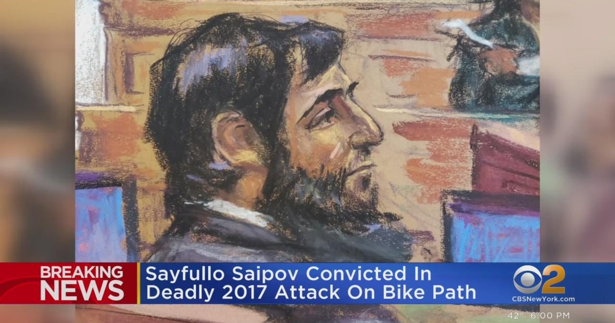 Sayfullo Saipov convicted in deadly 2017 attack on NYC bike path - CBS ...