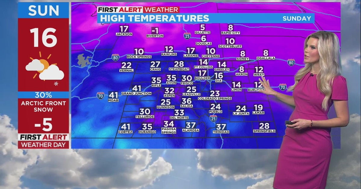 Snow and cold air coming to Colorado through weekend - CBS Colorado