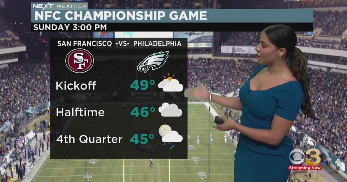 NEXT Weather: Will Eagles face rain in NFC championship game? - CBS  Philadelphia