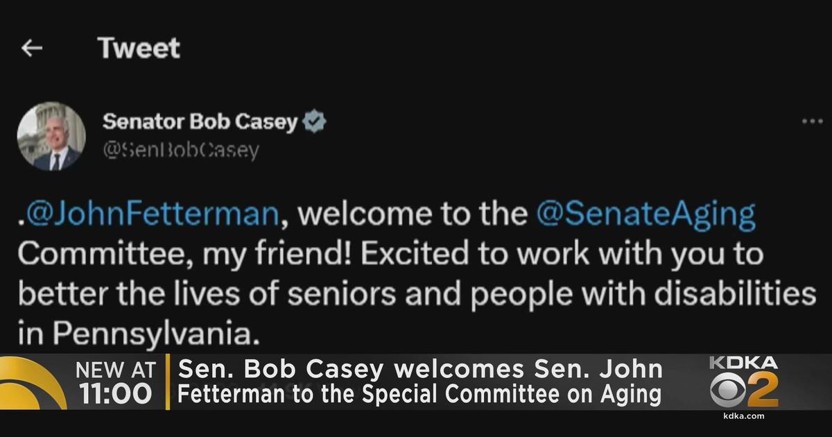 Sen. Bob Casey welcomes Sen. John Fetterman to Special Committee on Aging