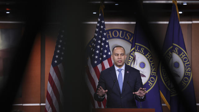 House Minority Leader Jeffries Holds Weekly Press Conference On Capitol Hill 