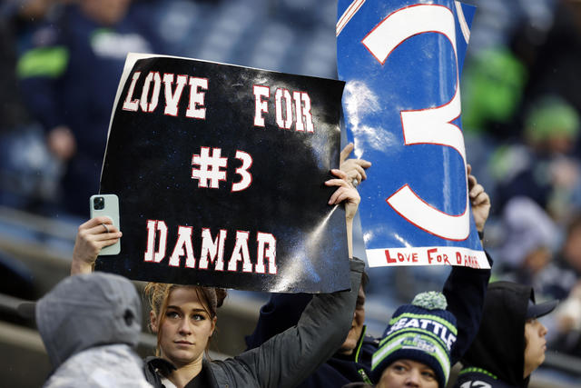 Damar Hamlin releases public video for the first time since his on-field  collapse - CBS News