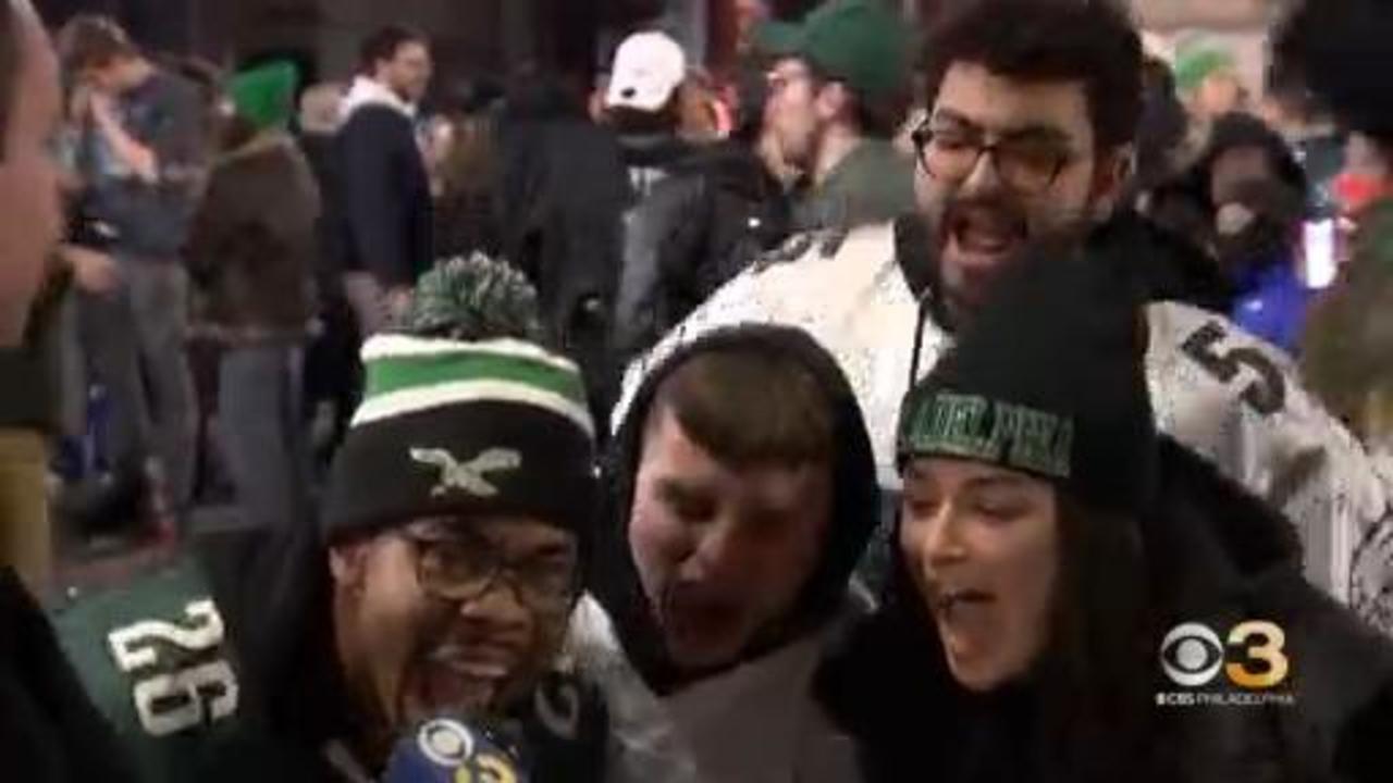 Eagles fans celebrate NFC Championship win, look toward Super Bowl