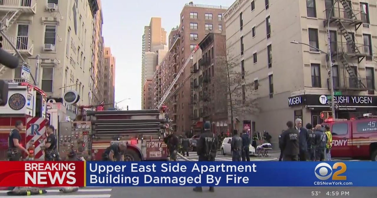 Fire at Upper East Side apartment building - CBS New York
