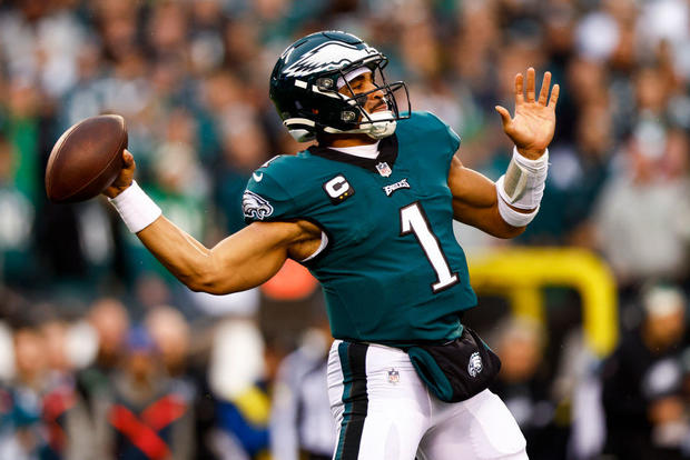 Jalen Hurts Philadelphia Eagles Majestic Threads Player Name