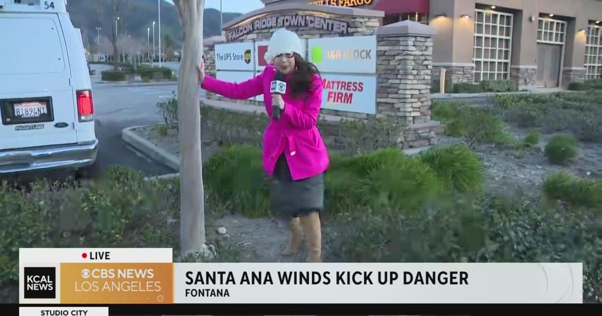 Santa Ana winds blast Inland Empire CBS Los Angeles