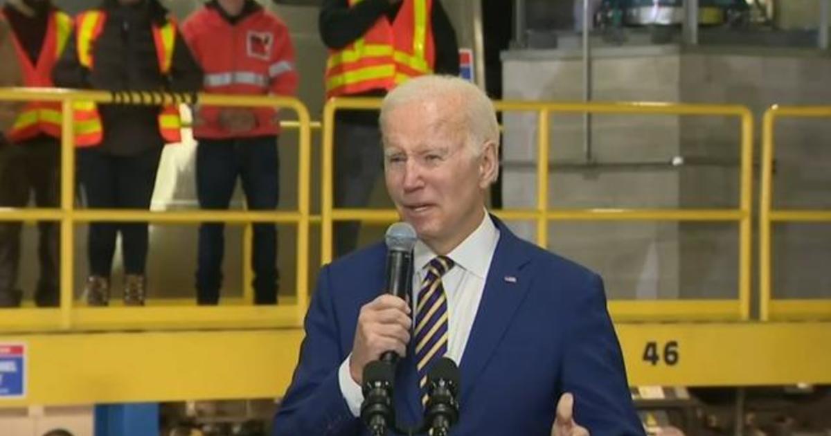 President Biden promotes work on major rail tunnel project