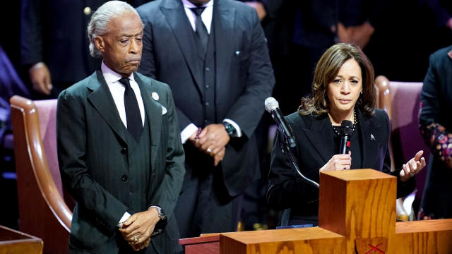 Vice President Kamala Harris speaks during the funeral service for Tyre Nichols 
