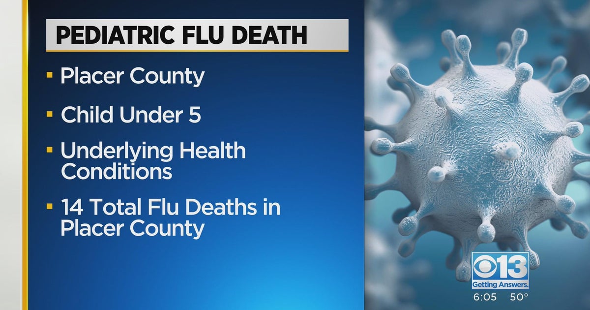 Placer County Public Health Department announces first pediatric flu death of the season