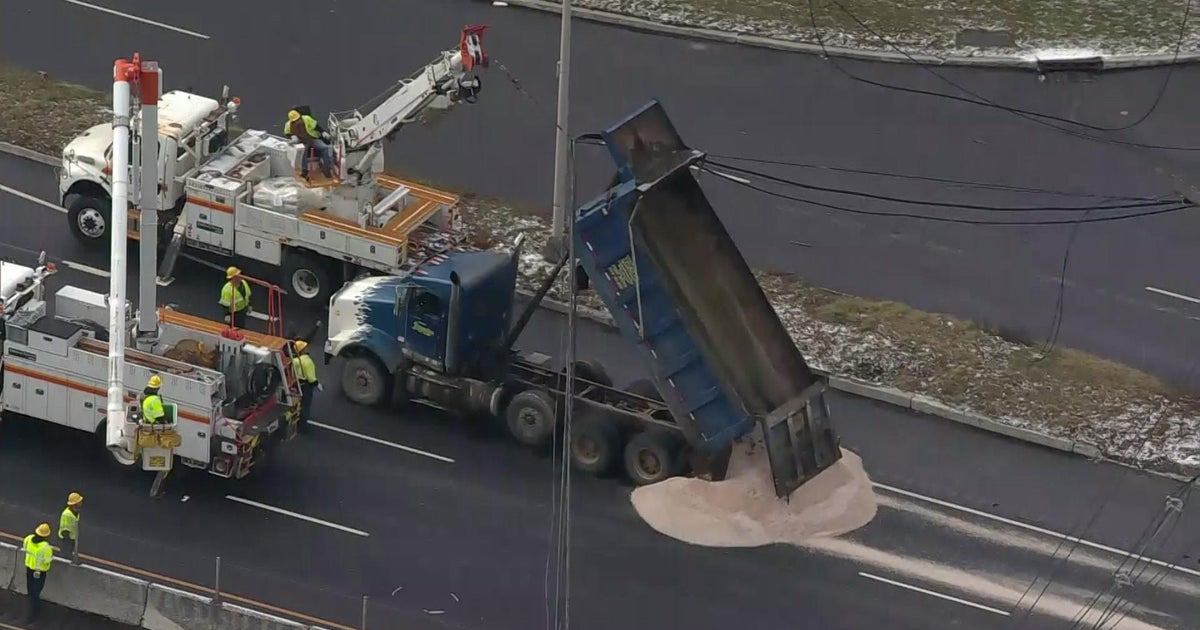 Route 3 reopens in Secaucus after dump truck knocks down wires