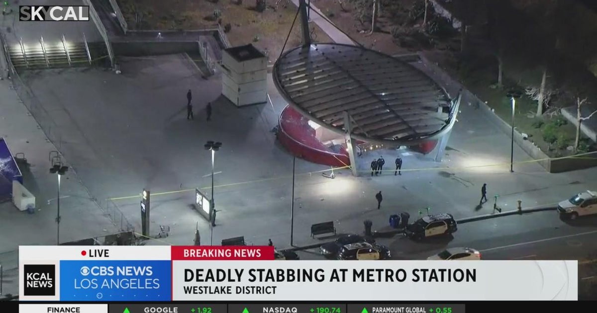 Person fatally stabbed at Metro station in Westlake District - CBS Los ...