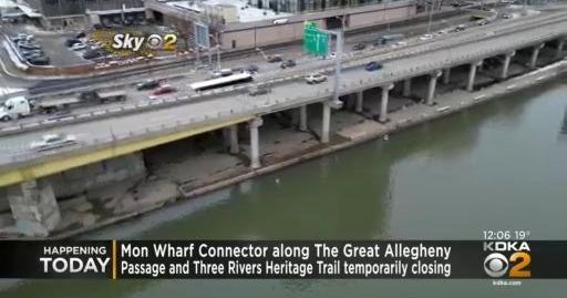 Mon Wharf Connector along Great Allegheny Passage and Three Rivers ...