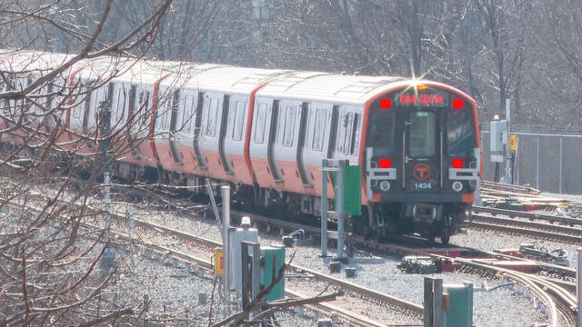 Orange Line train MBTA 