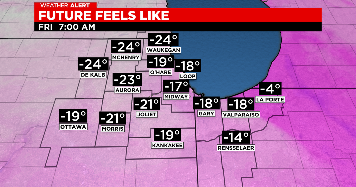 Dangerous wind chills tonight into Friday morning - CBS Chicago
