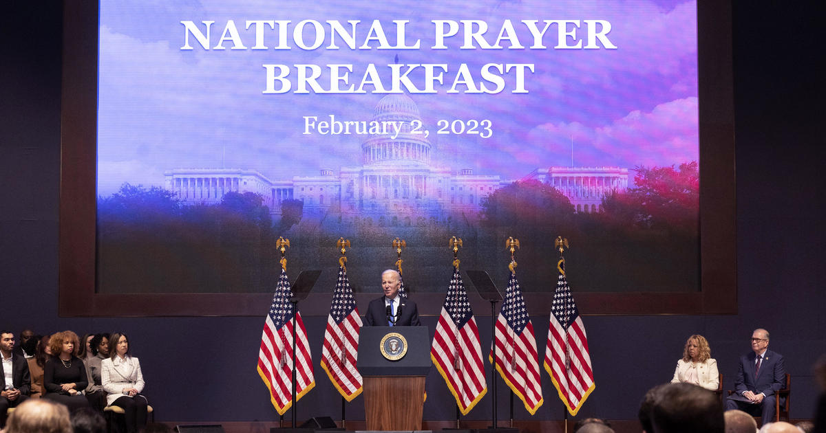 Biden urges unity at overhauled National Prayer Breakfast