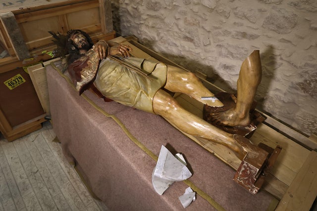 American tourist arrested for alleged attack on Jesus statue in Jerusalem  church - CBS News