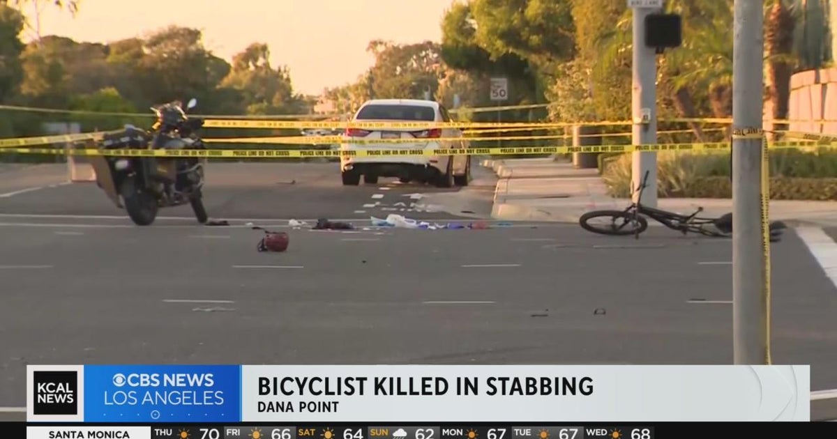 Cyclist hit by car and stabbed by driver; suspect identified CBS Los