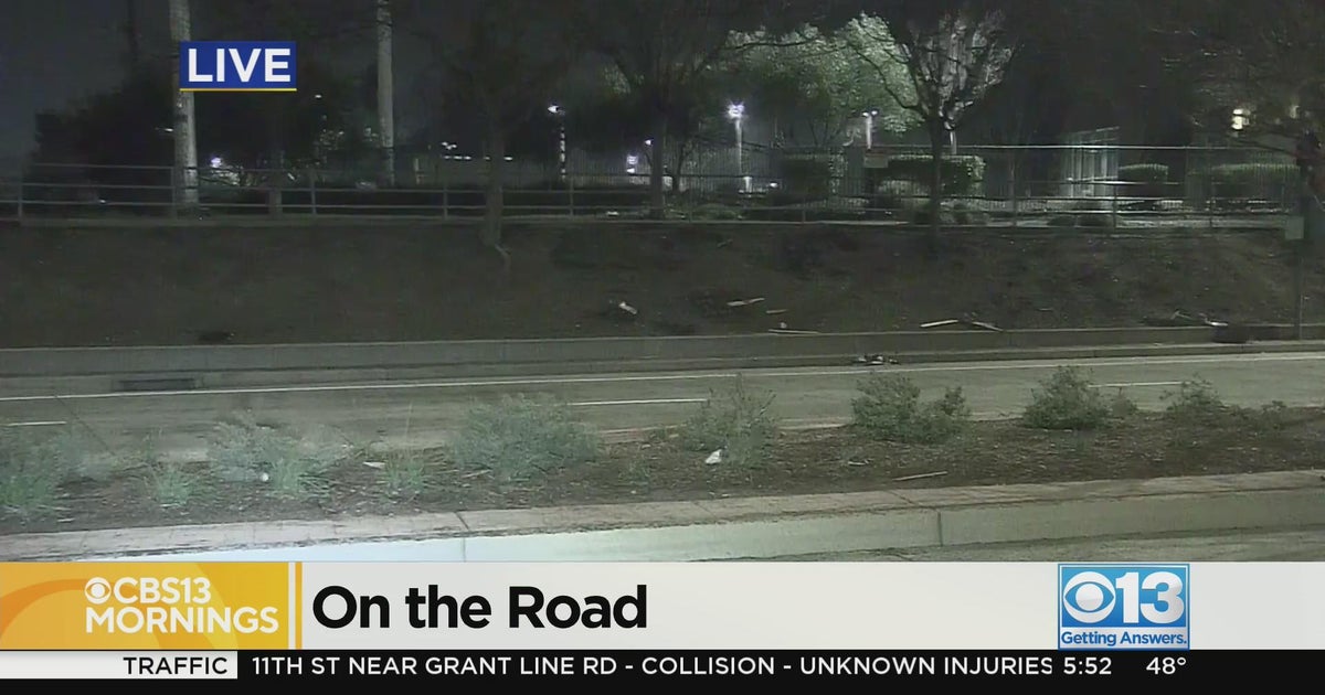 Pedestrian hit while pushing pallets in the road