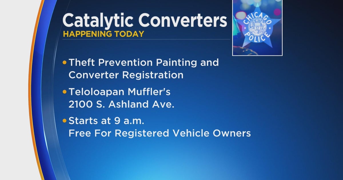 Catalytic converter marking, registration event today on Lower West