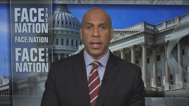 Sen. Cory Booker appears on "Face the Nation" on Sunday, Feb. 5, 2023. 