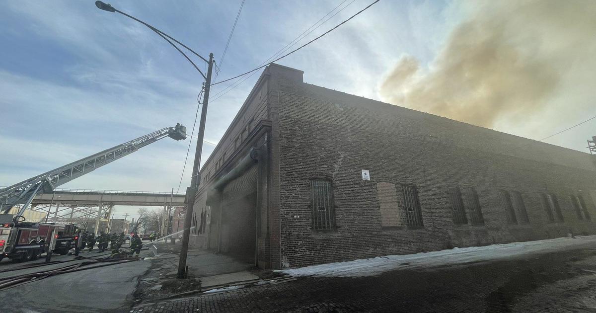 Vacant Emerson High School building gutted by fire in Gary