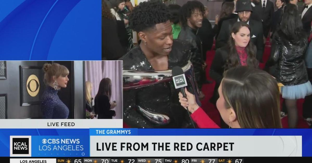 Grammys Red Carpet Lucky Daye CBS Los Angeles