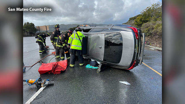 San Mateo County Rollover Crash 