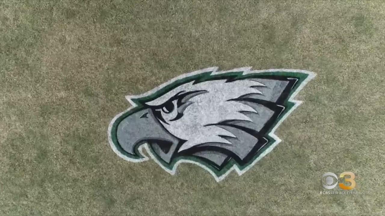 Through Great Logo Spread Body Striped Circle Philadelphia Eagles