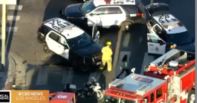 One injured in Westlake 3car crash involving LAPD cruiser CBS Los Angeles