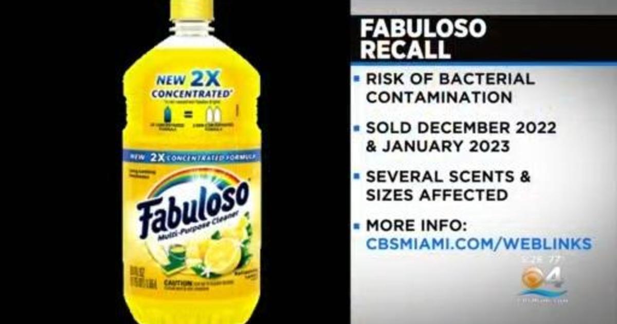 Approximately 5 million bottles of Fabuloso cleaner recalled for microbes chance