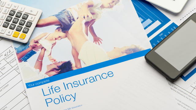 Close up of a Life insurance policy 