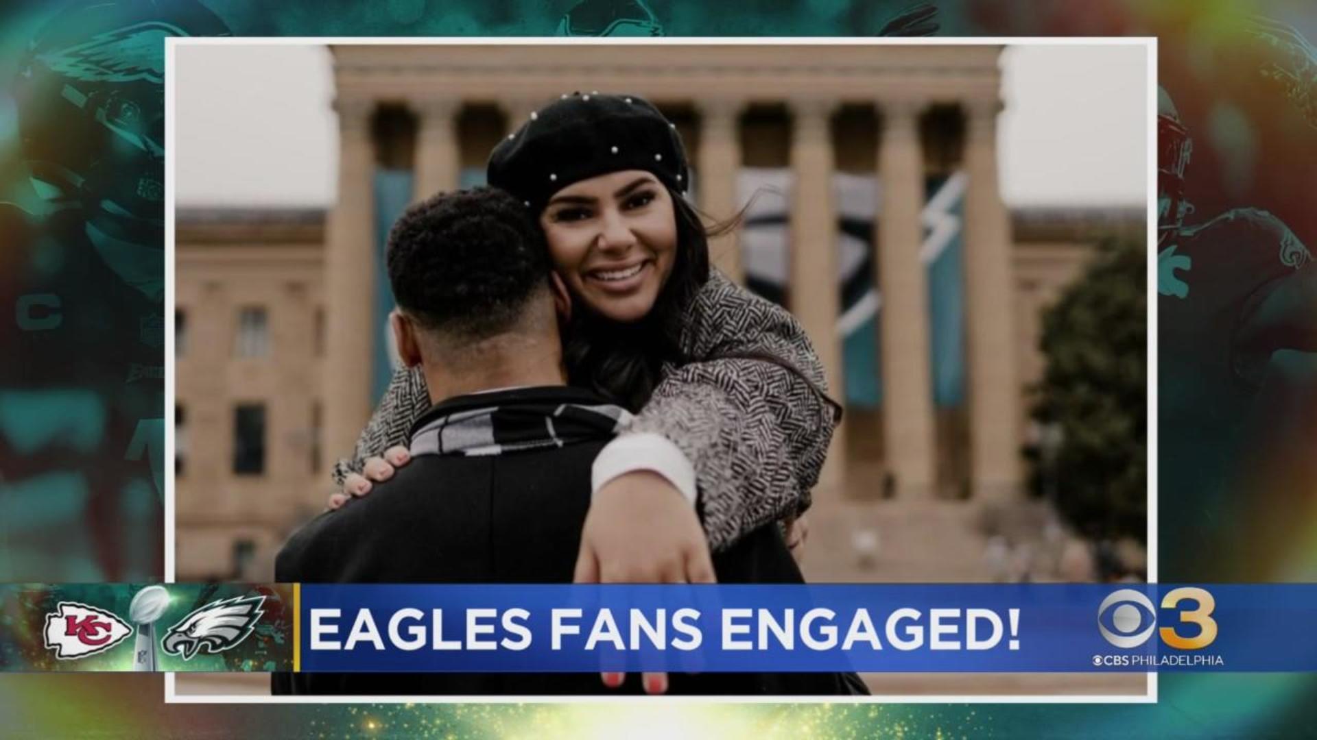 Eagles fans swarm steps of Philly Art Museum