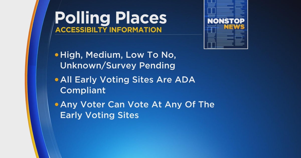 Board of Elections release accessibility labels for voting sites CBS