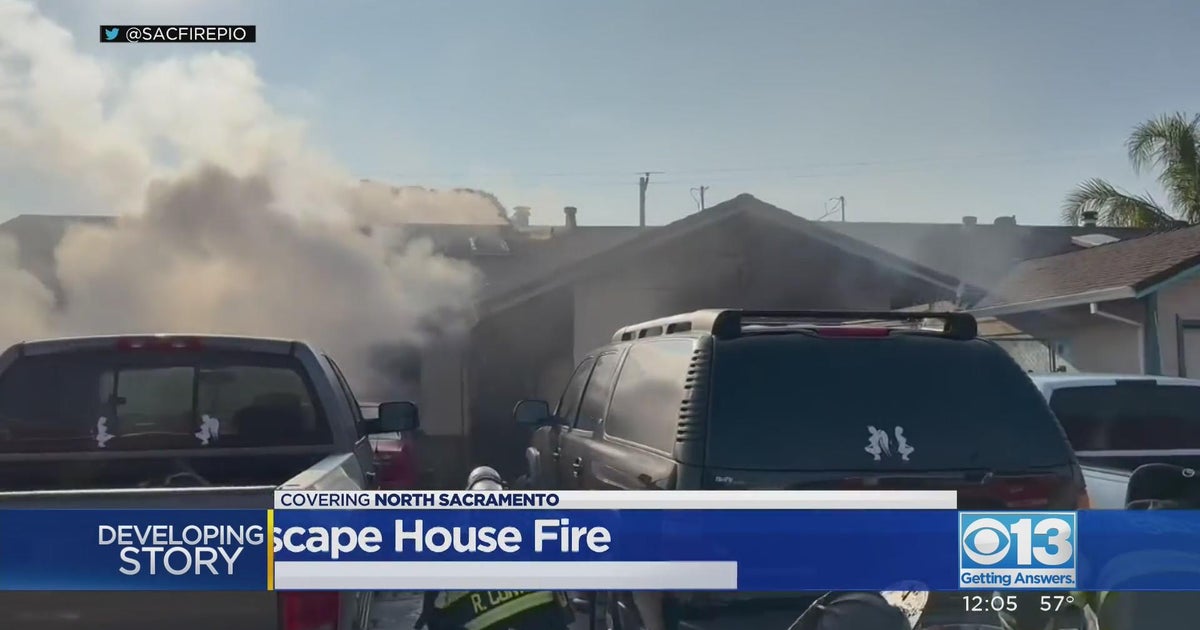 3 people escape North Sacramento house fire - CBS Sacramento