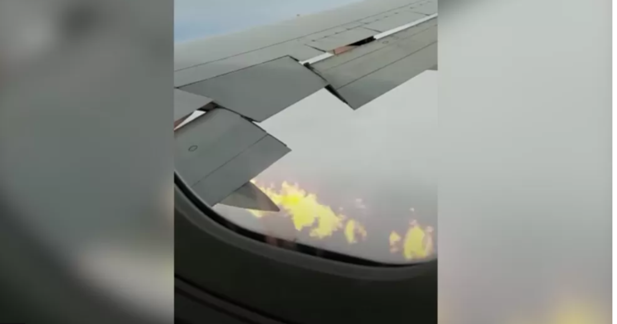 New York-bound Delta flight makes emergency landing in Scotland, video shows what look like flames coming from wing