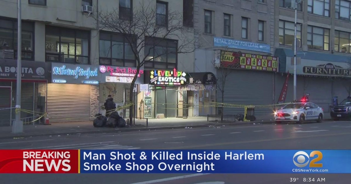 Man shot and killed at Harlem smoke shop - CBS New York