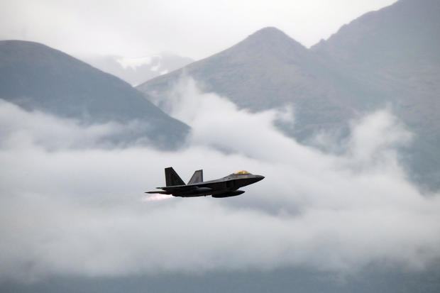 F-22 Raptors blast through skies over JBER 